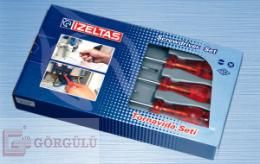 KRAFT SERİ DÜZ UÇLU TORNAVİDA SETİ - 8 PARÇA