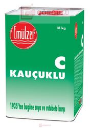 EMÜLZER C - KAUÇUK KATKILI BİTÜM SOLÜSYONU 18 KG TENEKE|Emulzer C 18 kg metallic case