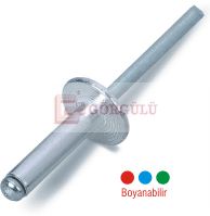 GENİŞ KAFA (16 MM) ALÜMİNYUM POP PERÇİN 4.8X15.0