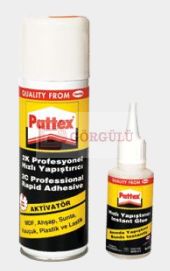 2K AKTİVATÖRLÜ HIZLI YAPIŞTIRICI 200 ML AEROSOL + 50 ML ŞİŞE | 2K Professional Rapid Adhesive