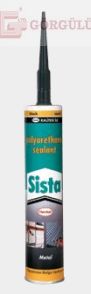 SİSTA POLİÜRETAN MASTİK 310 ML - SİYAH|PU Sealant Metal - Black 310 ml