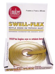 SWELL-FLEX ŞİŞEN SU TUTUCU BANT 7 M KOLİ|SWELL-FLEX EXPANDING WATERSTOP 7 meter roll in cardboard box